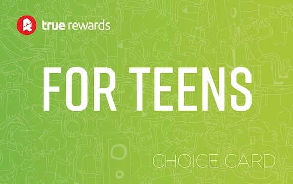 For TEENS Gift Card For TEENS Gift Card