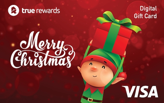 True Rewards Christmas Elf Digital Visa True Rewards Christmas Elf Digital Visa