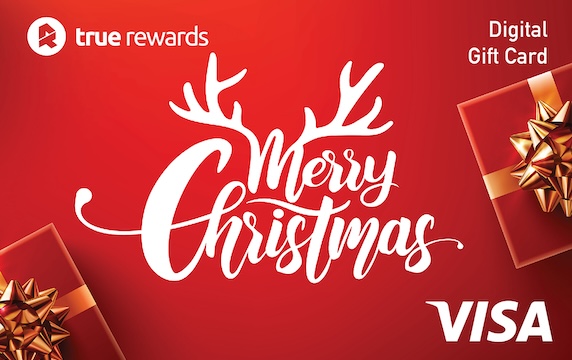 True Rewards Christmas Antlers Digital Visa True Rewards Christmas Antlers Digital Visa