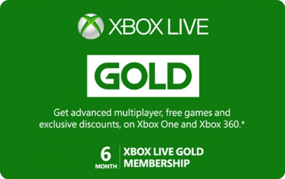 Xbox Live - 6 Month Membership Xbox Live - 6 Month Membership